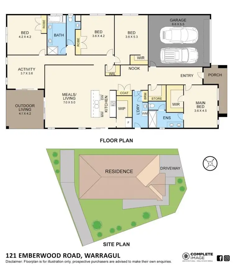 Floorplan of Homely house listing, 121 Emberwood Road, Warragul VIC 3820