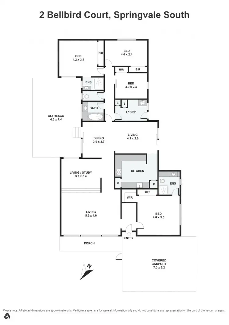 Floorplan of Homely house listing, 2 Bellbird Court, Springvale South VIC 3172
