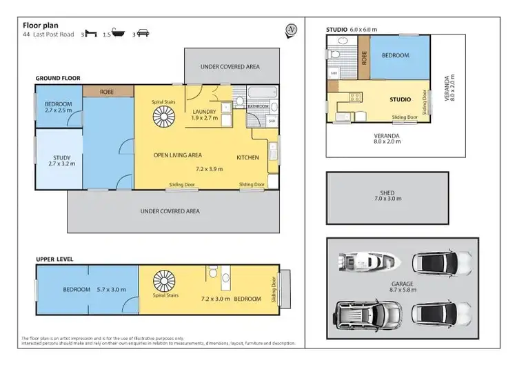 Floorplan of Homely rural property listing, 44 Last Post Road, Caboolture QLD 4510