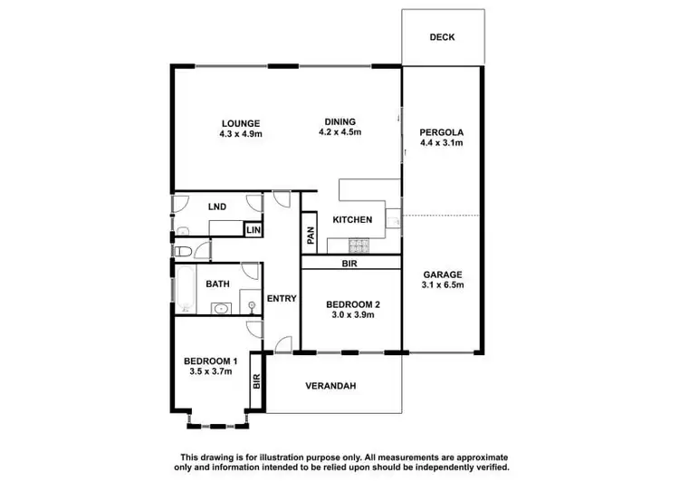 Floorplan of Homely house listing, 6A Gordon Street, Mount Gambier SA 5290
