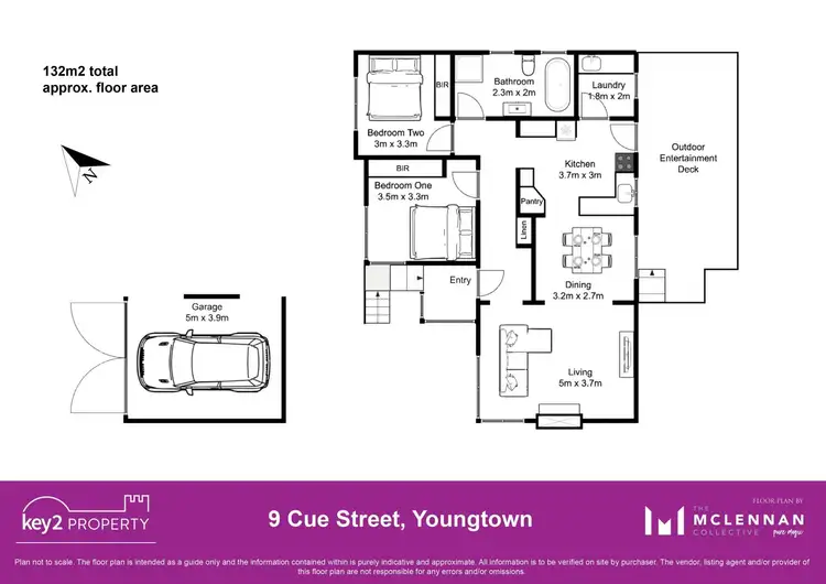 Floorplan of Homely house listing, 9 Cue Street, Youngtown TAS 7249