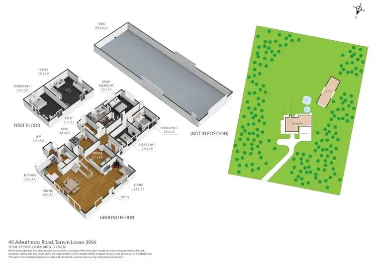Floorplan of Homely rural property listing, 45 Arbuthnots Road, Tarwin Lower VIC 3956