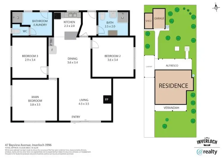 Floorplan of Homely house listing, 47 Bayview Avenue, Inverloch VIC 3996