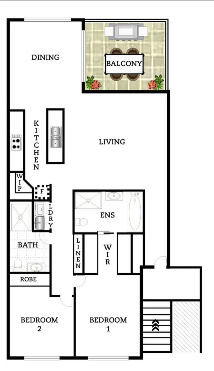 Floorplan of Homely apartment listing, 11/36 Morell close, Belconnen ACT 2617