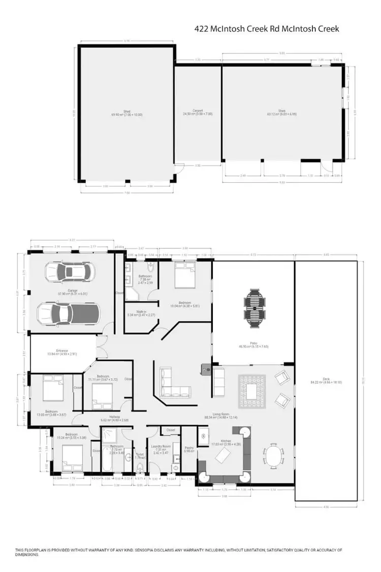 Floorplan of Homely rural property listing, 422 McIntosh Creek Road, Mcintosh Creek QLD 4570