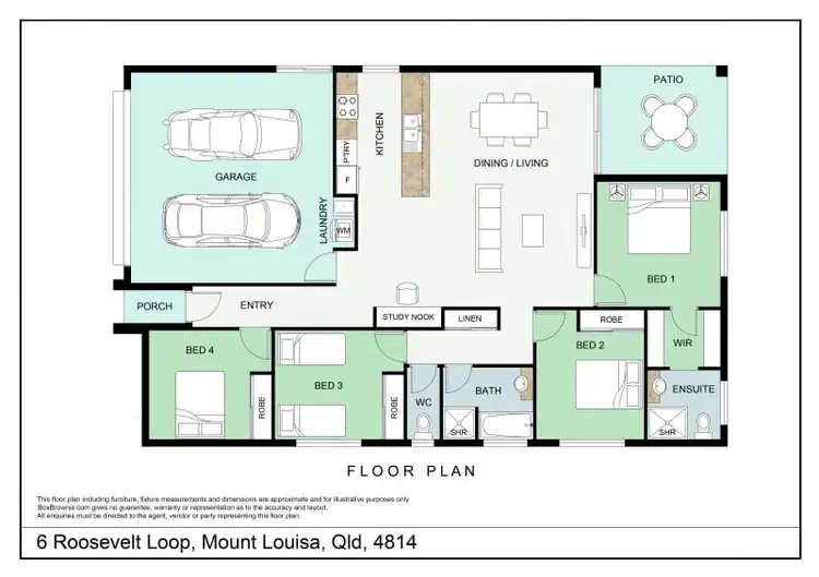 Floorplan of Homely house listing, 6 Roosevelt Loop, Mount Louisa QLD 4814