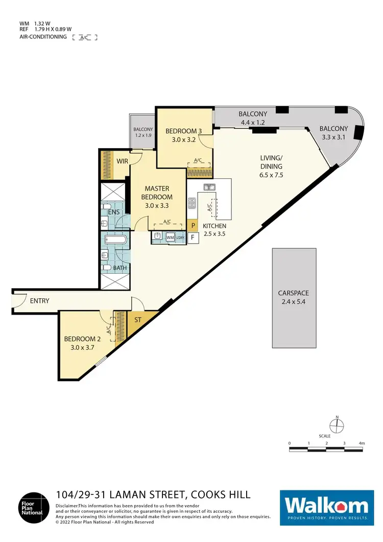 Floorplan of Homely apartment listing, 104/31 Laman Street, Cooks Hill NSW 2300