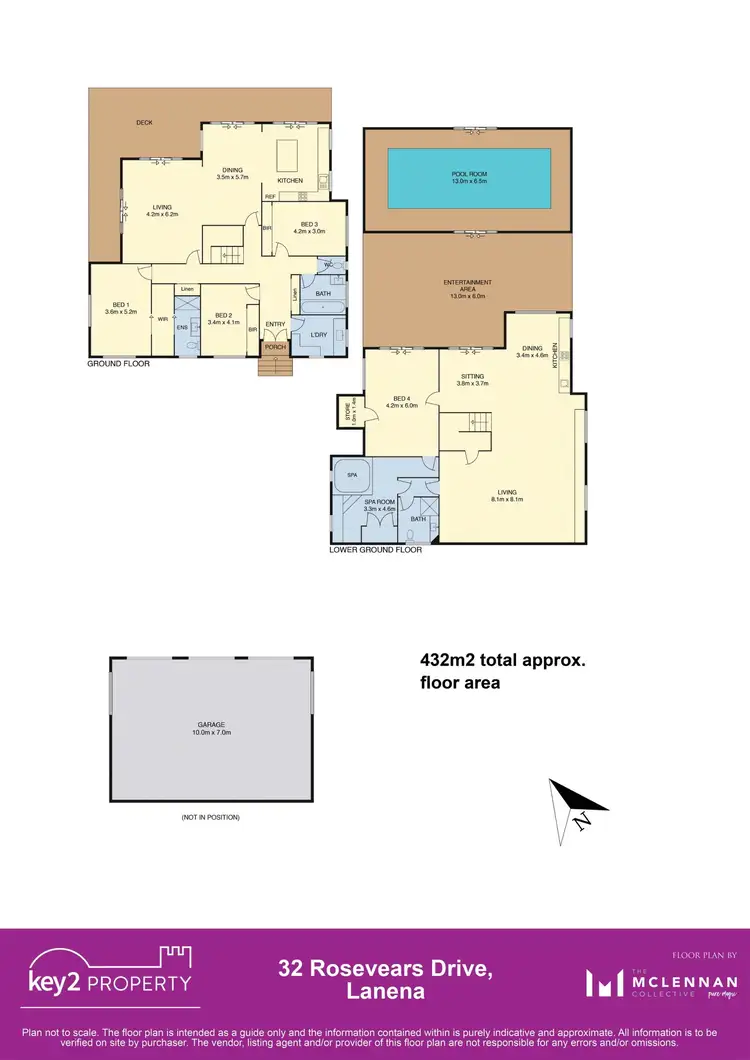 Floorplan of Homely house listing, 32 Rosevears Drive, Lanena TAS 7275