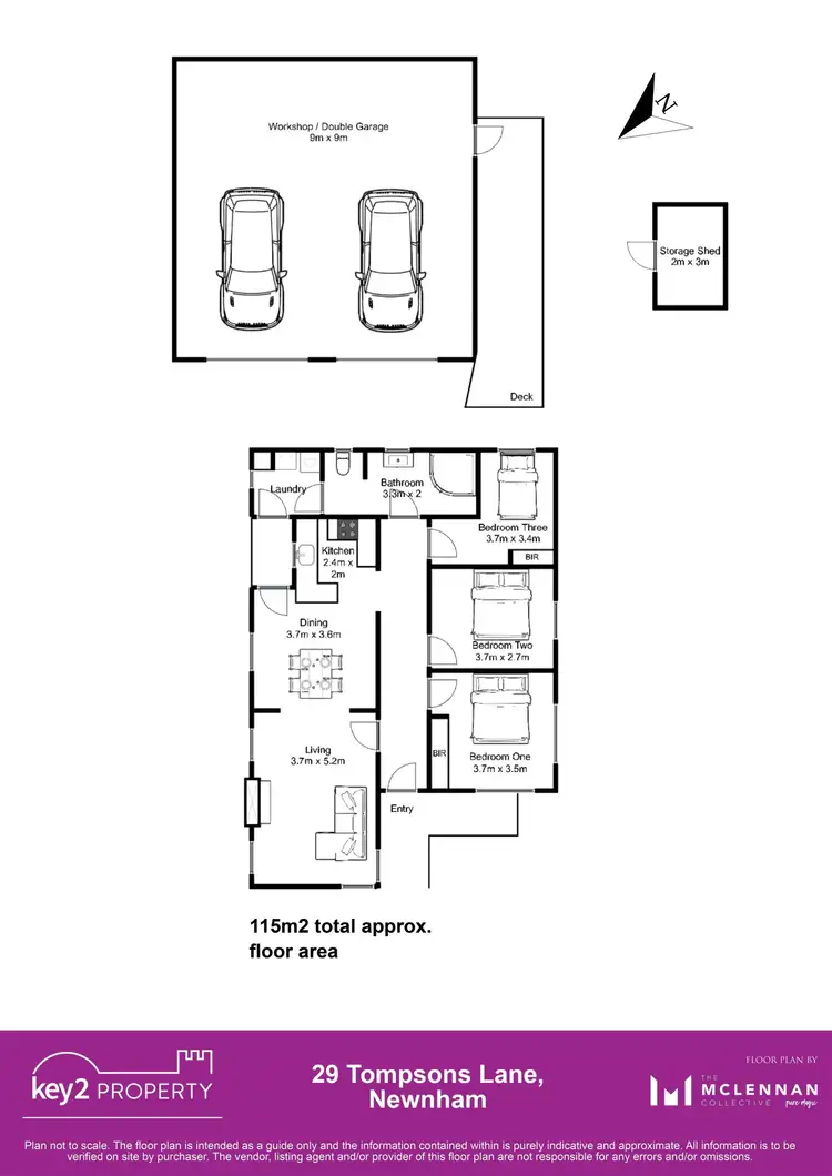 Floorplan of Homely house listing, 29 Tompsons Lane, Newnham TAS 7248