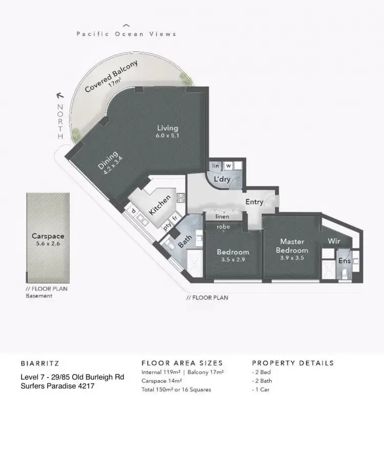 Floorplan of Homely apartment listing, 29/85 Old Burleigh Road, Surfers Paradise QLD 4217