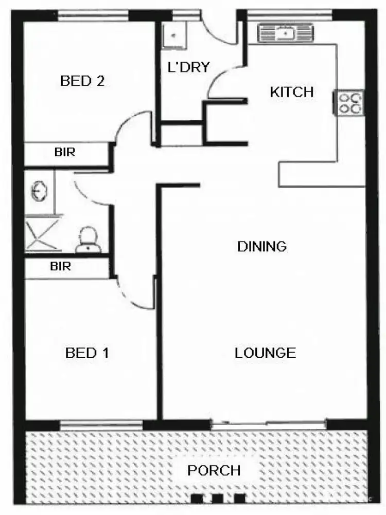 Floorplan of Homely apartment listing, 6/38 Calytrix Road, Karama NT 812