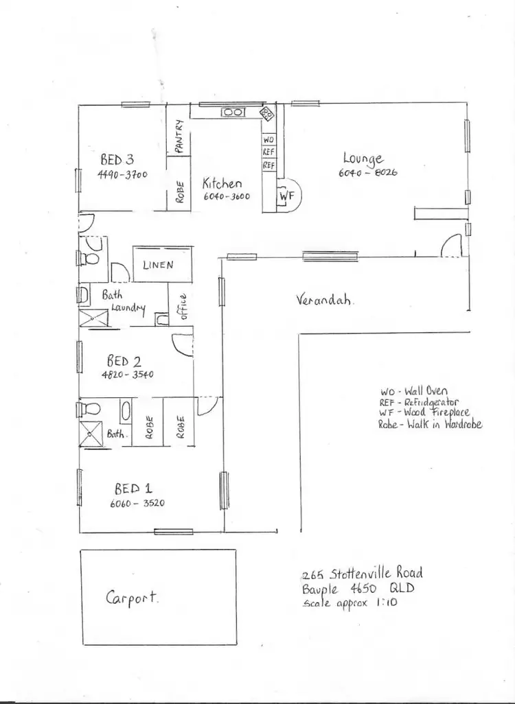 Floorplan of Homely rural property listing, 265 Stottenville Road, Bauple QLD 4650