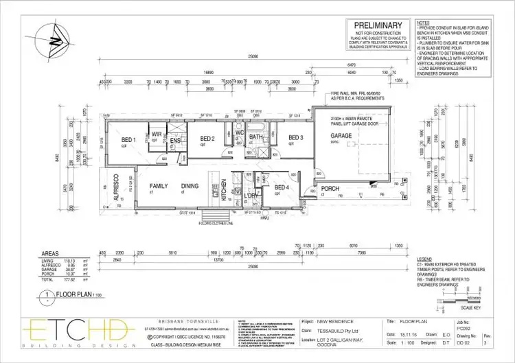 Floorplan of Homely house listing, 14 Galligan Way, Goodna QLD 4300