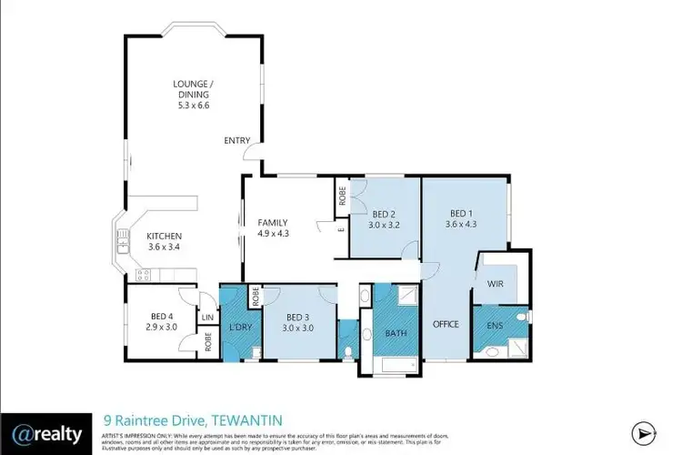 Floorplan of Homely house listing, 9 Raintree Drive, Tewantin QLD 4565