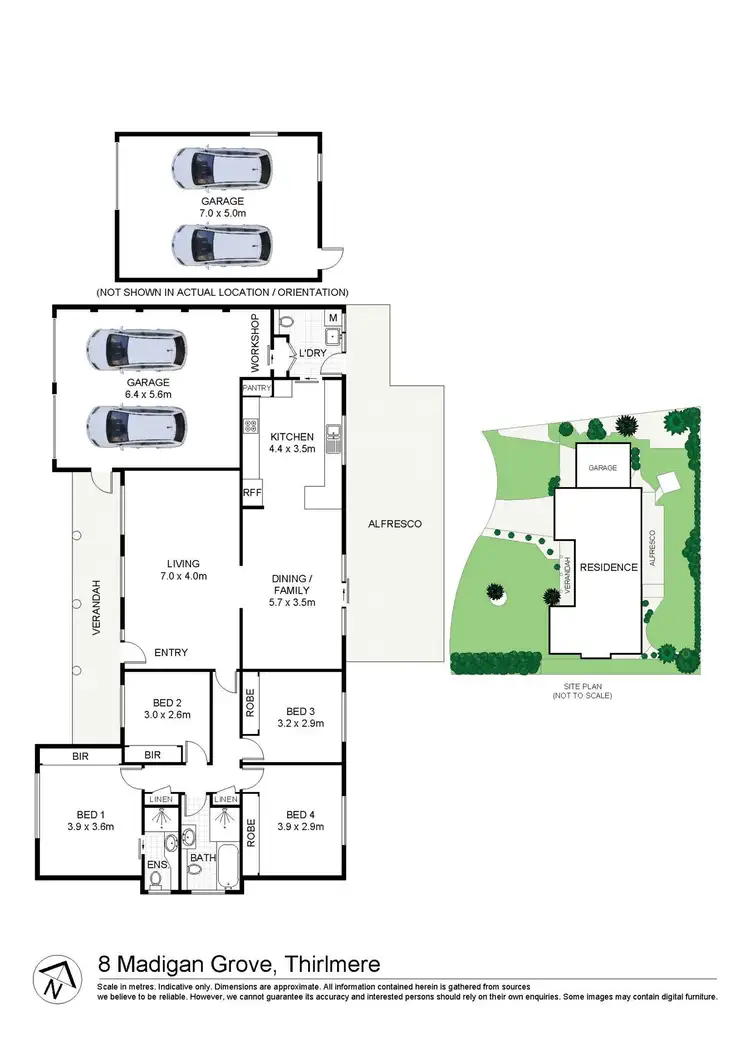 Floorplan of Homely house listing, 8 Madigan Grove, Thirlmere NSW 2572