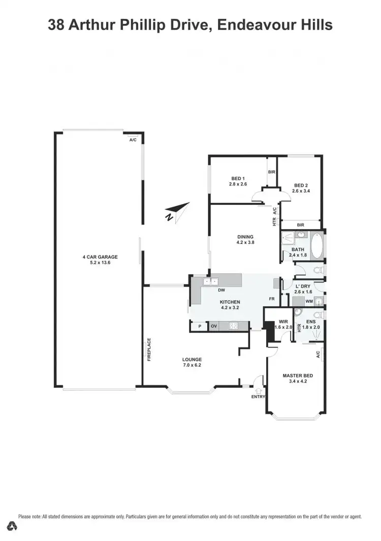 Floorplan of Homely house listing, 38 Arthur Phillip Drive, Endeavour Hills VIC 3802
