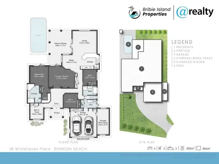 Floorplan of Homely house listing, 16 Whitehaven Place, Banksia Beach QLD 4507