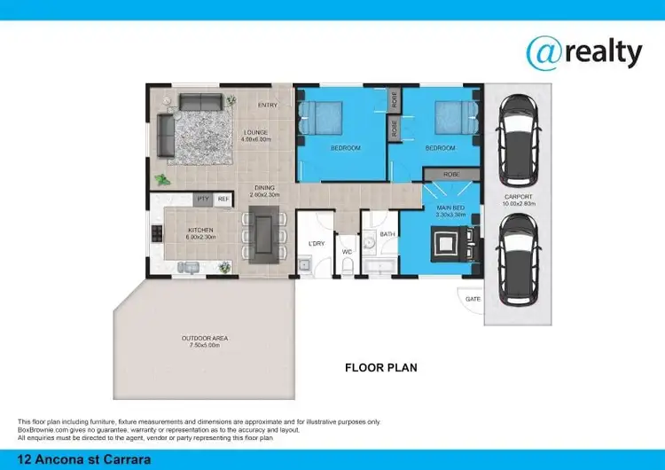 Floorplan of Homely house listing, 12 Ancona Street, Carrara QLD 4211