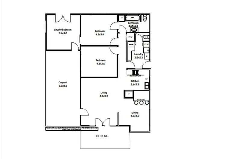 Floorplan of Homely house listing, 22 Port Road, Auburn SA 5451