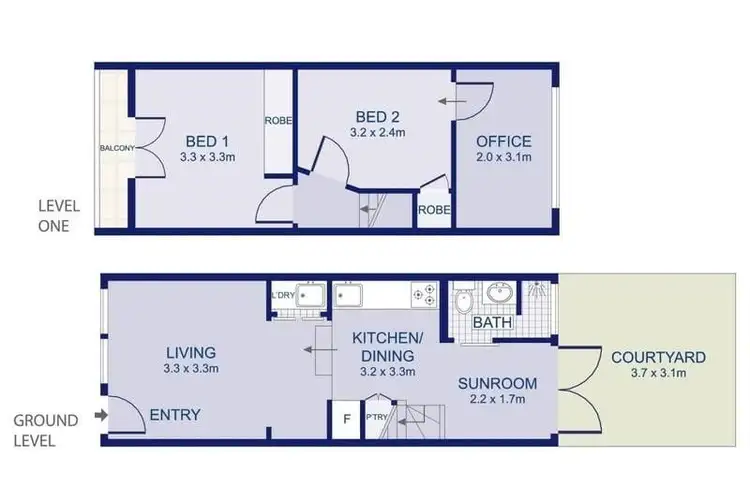 Floorplan of Homely terrace listing, 12 Cross Street, Forest Lodge NSW 2037