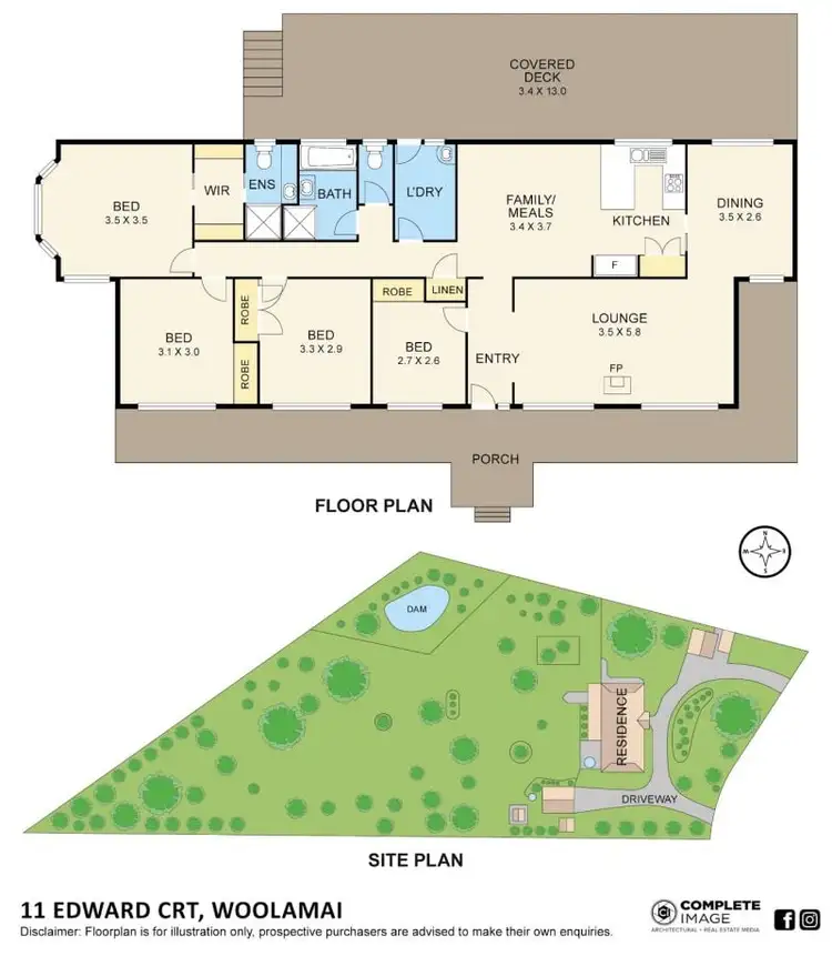 Floorplan of Homely house listing, 11 Edward Court, Woolamai VIC 3995