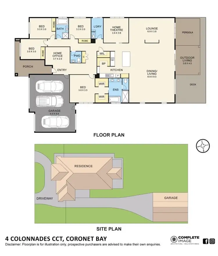 Floorplan of Homely house listing, 4 Colonnades Circuit, Coronet Bay VIC 3984