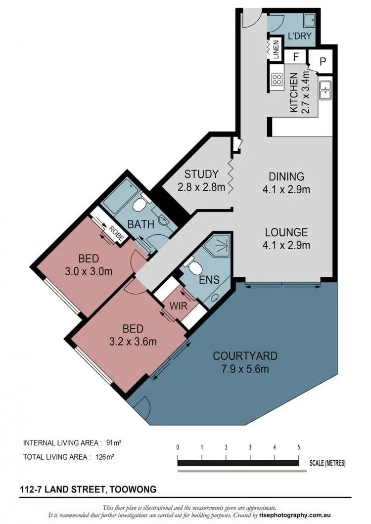 Floorplan of Homely apartment listing, 112/7 Land Street, Toowong QLD 4066