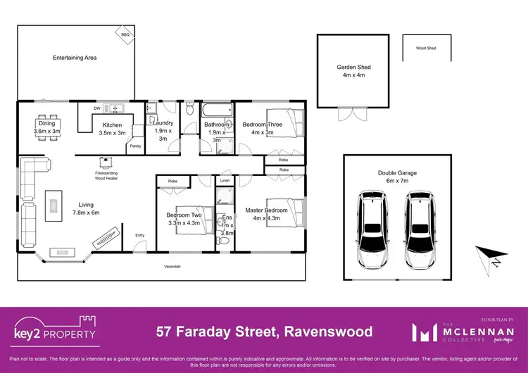 Floorplan of Homely house listing, 57 Faraday Street, Ravenswood TAS 7250
