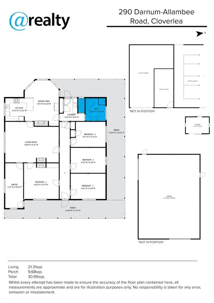 Floorplan of Homely rural property listing, 290 Darnum-Allambee Road, Cloverlea VIC 3822