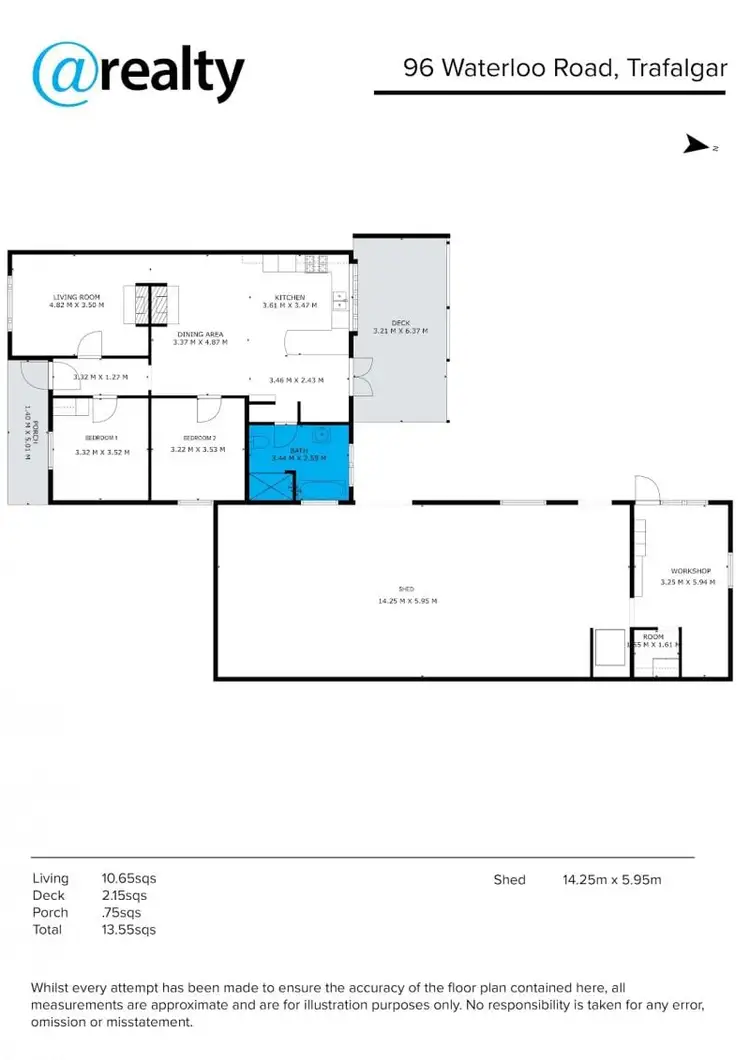 Floorplan of Homely house listing, 96 Waterloo Road, Trafalgar VIC 3824