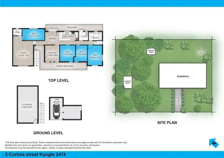 Floorplan of Homely house listing, 2 Curtois Street, Kyogle NSW 2474