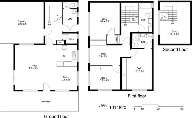 Floorplan of Homely townhouse listing, 2/7 Bambra Crescent, Larrakeyah NT 820