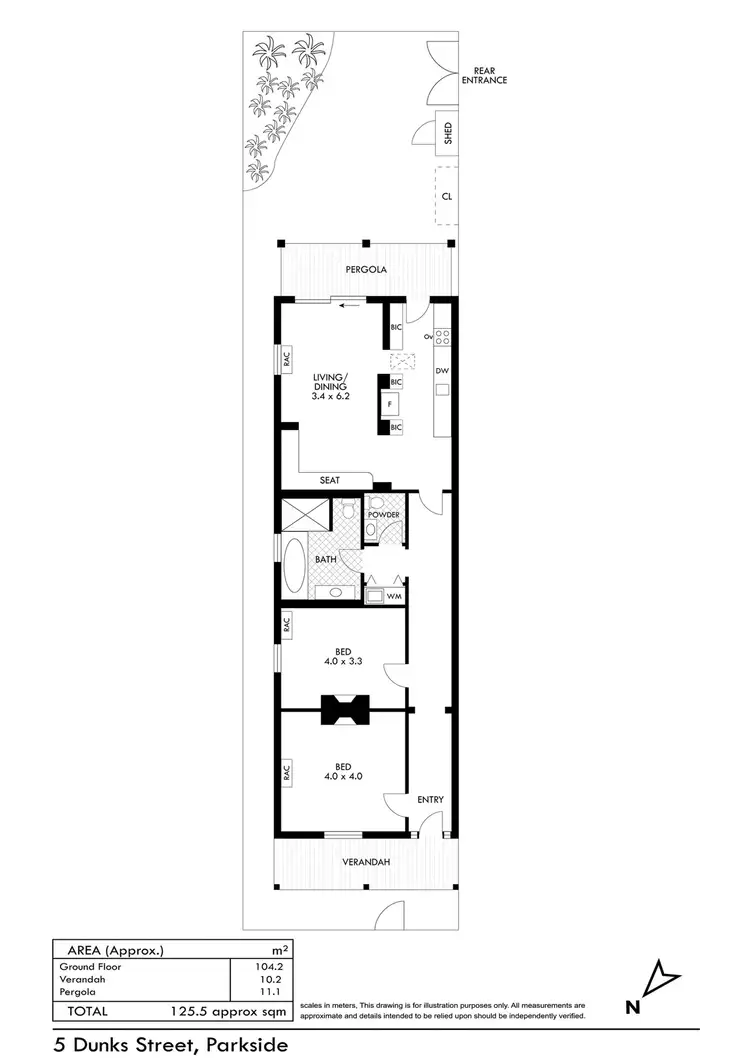 Floorplan of Homely house listing, 5 Dunks Street, Parkside SA 5063