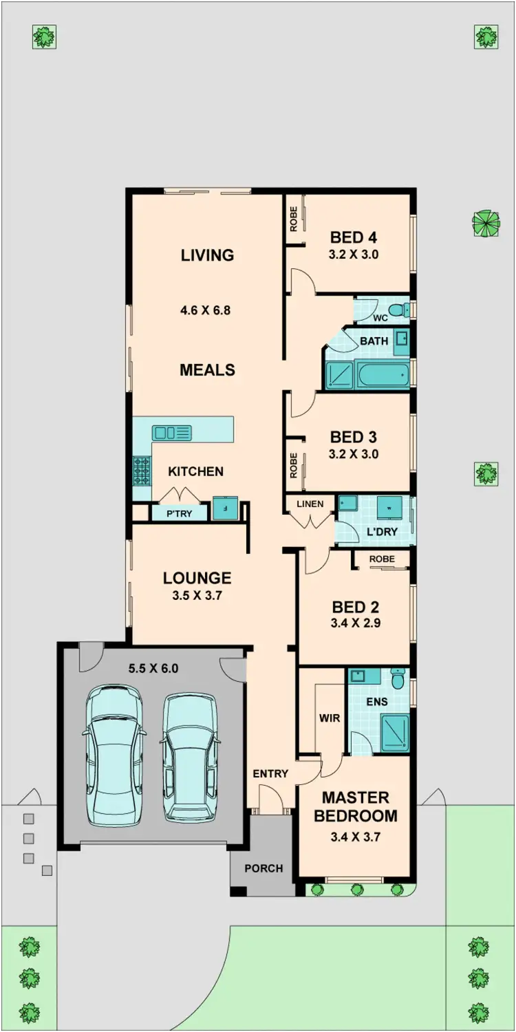 Floorplan of Homely house listing, 15 WORONORA WAY, Wallan VIC 3756