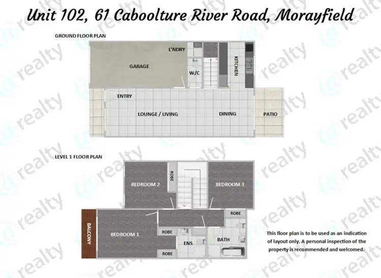 Floorplan of Homely townhouse listing, 102/61 Caboolture River Road, Morayfield QLD 4506