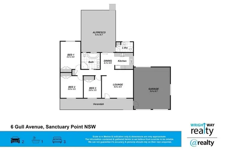 Floorplan of Homely house listing, 6 Gull Avenue, Sanctuary Point NSW 2540