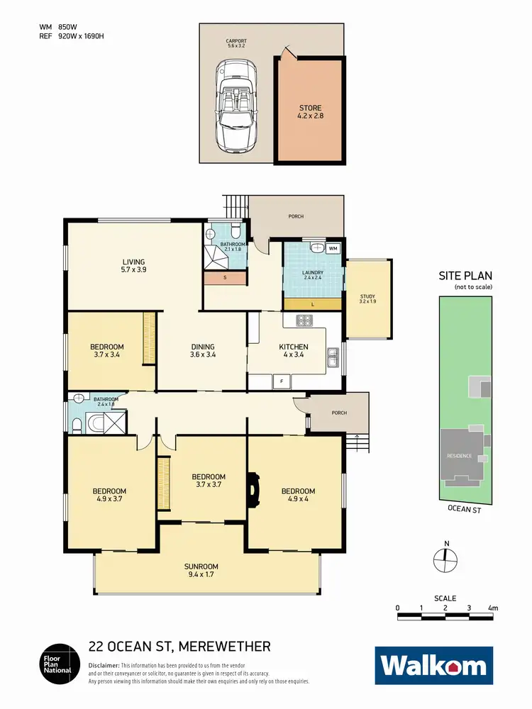 Floorplan of Homely house listing, 22 Ocean Street, Merewether NSW 2291