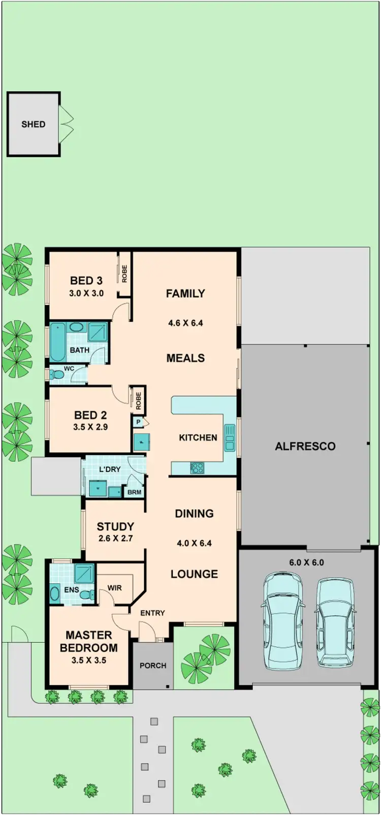 Floorplan of Homely house listing, 14 MINOGUE WAY, Wallan VIC 3756