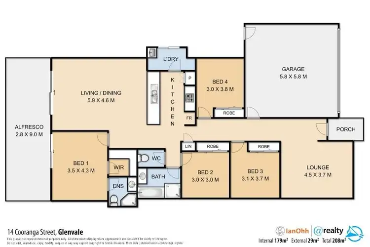 Floorplan of Homely house listing, 14 Cooranga Street, Glenvale QLD 4350