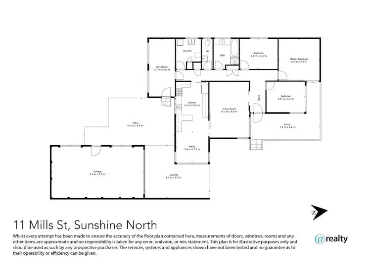 Floorplan of Homely house listing, 11 Mills Street, Sunshine North VIC 3020