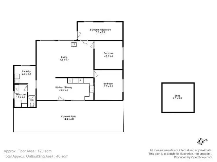 Floorplan of Homely rural property listing, 5090 Tasman Highway, Buckland TAS 7190