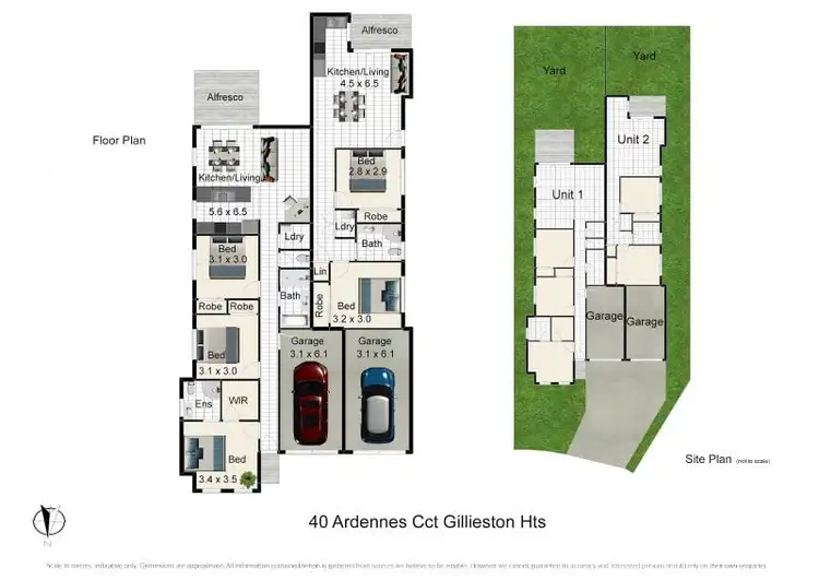 Floorplan of Homely semi-detached listing, 40 Ardennes Circuit, Gillieston Heights NSW 2321