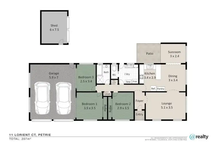 Floorplan of Homely house listing, 11 Lorient Court, Petrie QLD 4502