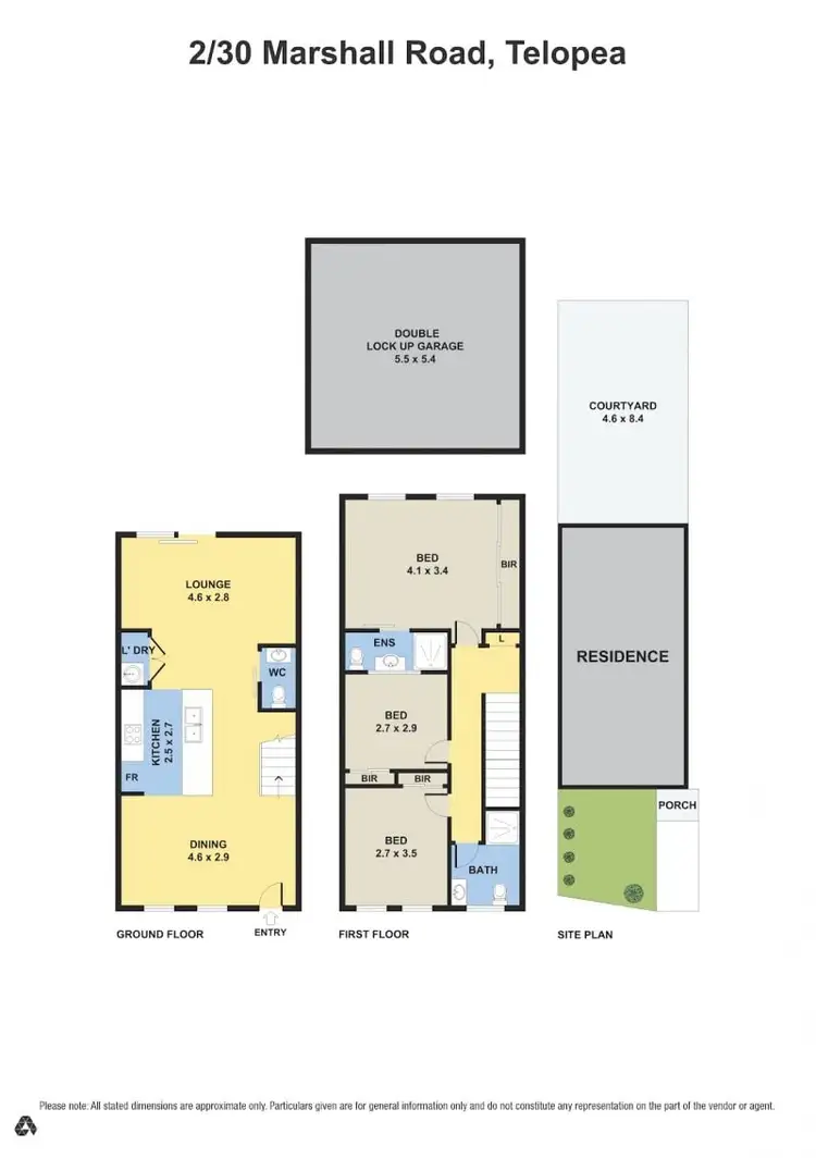 Floorplan of Homely townhouse listing, 2/30 Marshall Road, Telopea NSW 2117