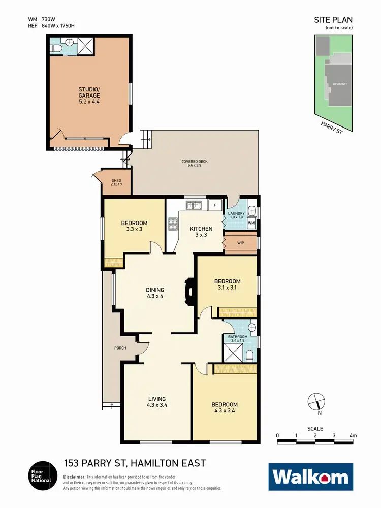 Floorplan of Homely house listing, 153 Parry Street, Hamilton East NSW 2303