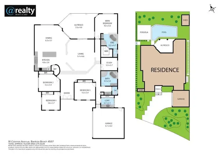 Floorplan of Homely house listing, 91 Cosmos Avenue, Banksia Beach QLD 4507