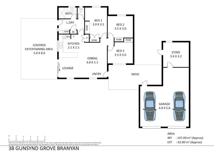 Floorplan of Homely rural property listing, 38 Gunsynd Grove, Branyan QLD 4670