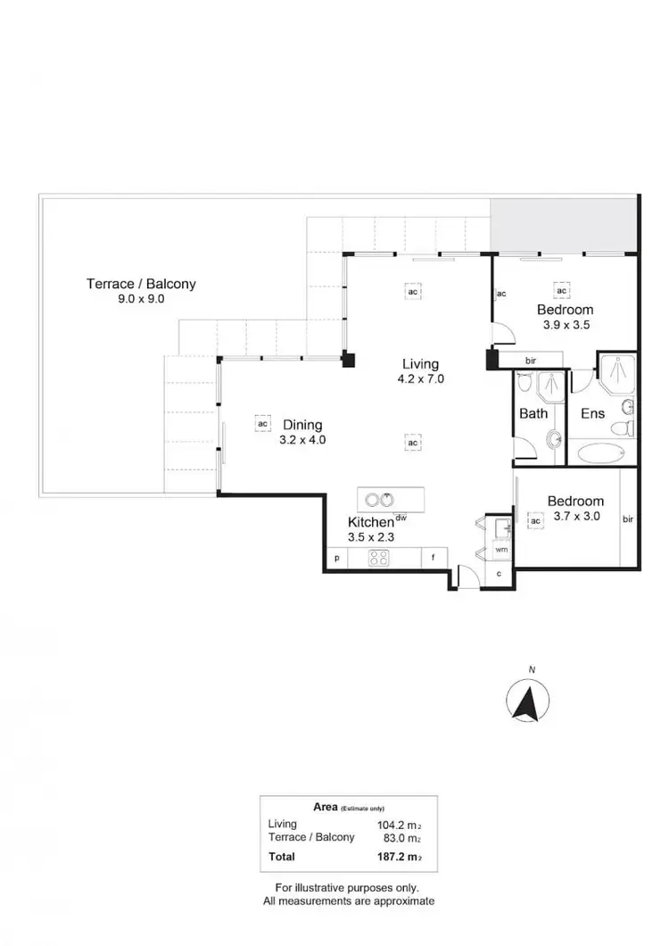 Floorplan of Homely apartment listing, 428/29 Colley Terrace, Glenelg SA 5045
