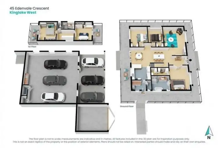 Floorplan of Homely house listing, 45 Edenvale Crescent, Kinglake West VIC 3757