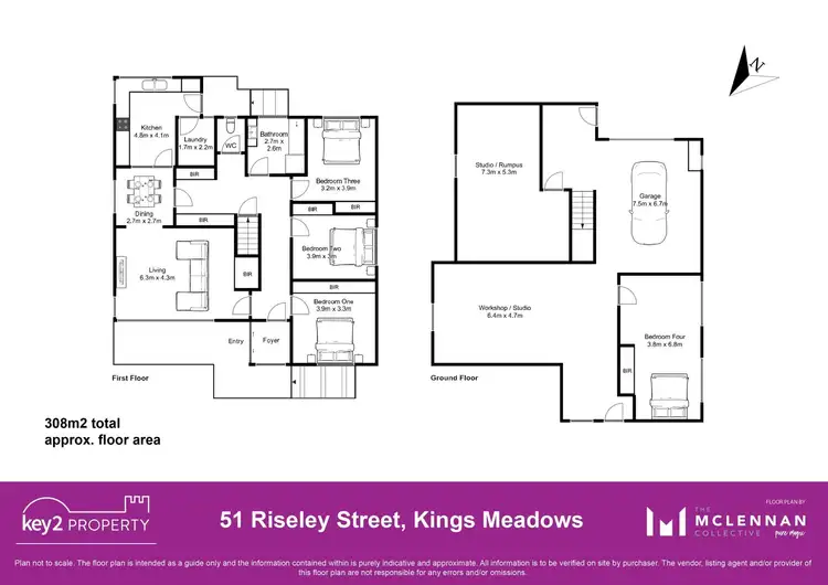 Floorplan of Homely house listing, 51 Riseley St, Kings Meadows TAS 7249